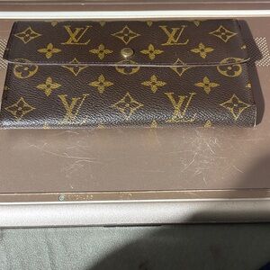 Louis Vuitton Monogram Brown and Gold Clutch